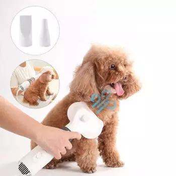 Вилка EU/AU/UK/US для ухода за домашними животными, фен и расческа 3 в 1, щетка для сушки собак, расческа для домашних животных Pink-EU Plug