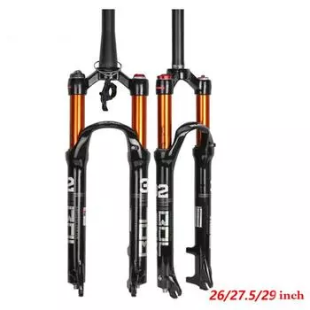 Вилка из магниевого сплава 26/27,5/29 дюймов вилки подвески горного велосипеда Straight shoulder,27.5 inches