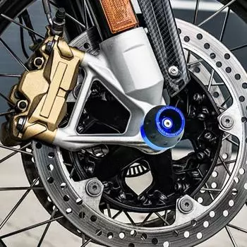 Вилка колеса рама слайдеры мотоцикл падение защиты 2 шт слайдер анти-столкновения чашки мотоцикл краш протектор для мотоциклов синий