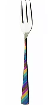 Вилка Nagao Niji Himefork из нержавеющей стали, разноцветная, сделано в Японии - - 11,8 см 18-8