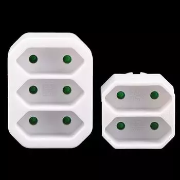 Вилка-переходник европейского стандарта, 1-2/1-3-контактная розетка адаптера питания европейского стандарта