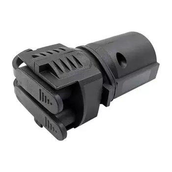 Вилка США 7-контактная круглая на 4-контактную 5-контактную плоскую вилку для прицепа, всепогодный разъем для прицепа, аксессуары для вилки с плоским лезвием 2 в 1 чёрный