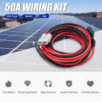 Вилка в стиле Андерсона, 1 шт., комплект проводов 50 А, кабель для аккумулятора, быстрое подключение, совершенно новый 1meter