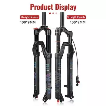 Вилки подвески велосипеда с прямой трубкой, вилка для горного велосипеда с регулировкой отскока воздушной вилки MTB 29 дюймов