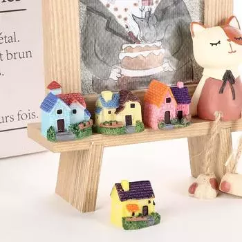 Вилла Дом Террариум Микро Ландшафт Миниатюрный Сказочный Сад Украшения Украшения Фигурки A