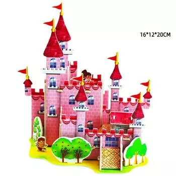 Villa House Castle Building Model 3D Cardboard Puzzle Jigsaw Toys Children s Interest Educational Toys Kids Gift