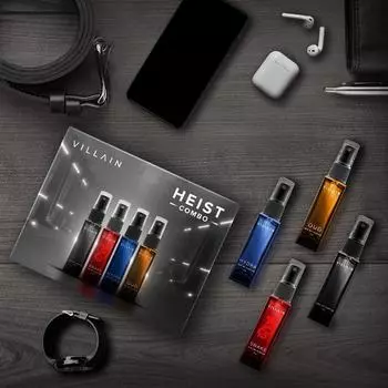 VILLAIN Heist Combo - 4 x 8 мл | Премиальный подарочный набор духов для мужчин