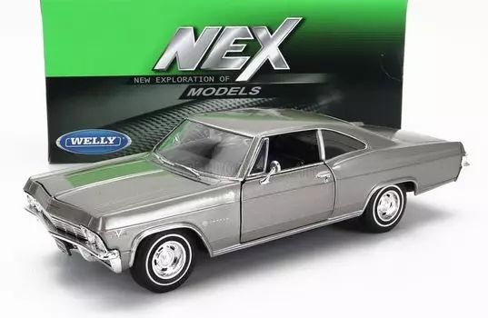 Вилли Шевроле Импала Литой автомобиль IMPALA SS 396 КУПЕ 1965 1/24 (Серебряный) [Использовал]