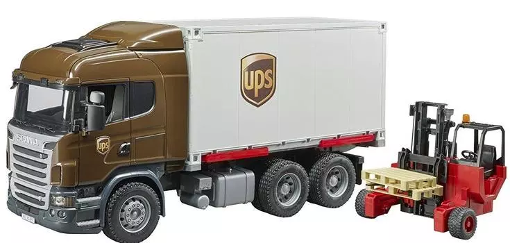 Вилочный погрузчик BRUDER Scania UPS BR03581 и