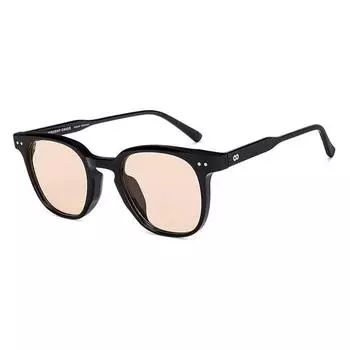 VINCENT CHASE EYEWEAR By Lenskart | Black Yellow Full Rim Oval Sunglasses | Indoor Glasses | 100% Uv Protected | For Men & Women | Large | Vc S16750