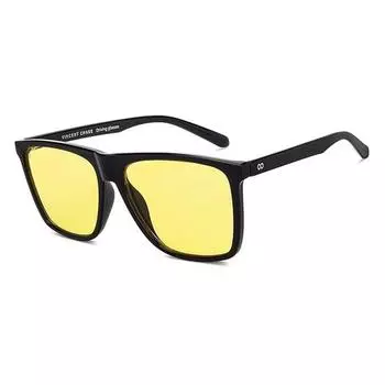 Vincent Chase от Lenskart | Черно-желтая квадратная оправа с полной оправой | ОЧКИ ДЛЯ НОЧНОГО ВОЖДЕНИЯ | Фирменная новинка | 100% защита от УФ-излучения | VC S14525