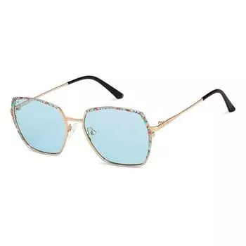 Vincent Chase от Lenskart | Полная оправа, шестиугольная | Цветочный принт | 100% защита от ультрафиолета | Для женщин | Маленький | VC S16762