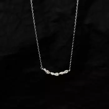 Ожерелье в виде лозы для женщин, Япония и Корея, легкая роскошная цепочка из нержавеющей стали для ключей, простые аксессуары для холодного ветра