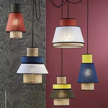 Vine woven chandelier, simple, modern, creative, and personalized fabric hotel, Japanese restaurant chandelier