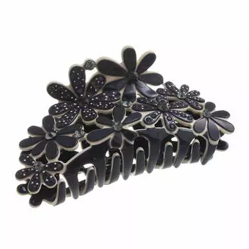VINGTAINE Flower Design Vance Clip Элегантный цветок Великолепный офисный аксессуар для волос Темно-синий [Vantaine] H7194-NY- тёмно-синий