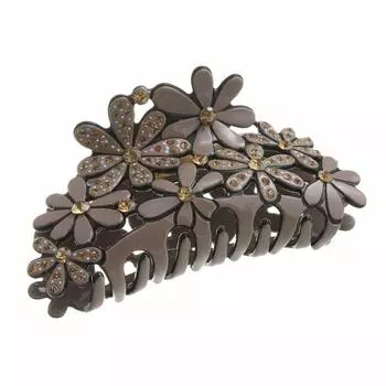 VINGTAINE Flower Design Vance Clip Элегантный цветок Великолепный офисный аксессуар для волос Мокко [Vantaine] H7194-MOC-
