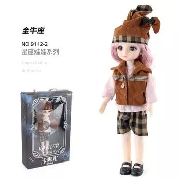 Виниловая кукла «Двенадцать созвездий», игрушка для девочки, 13 подвижных суставов, нарядная кукла-Телец, принцесса, большая подарочная коробка