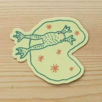 Виниловая наклейка «Лягушка на кувшинке» 2.75inch/6.98cm 5pc