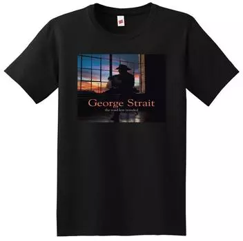 Виниловая обложка для компакт-диска George Strait Road Less Traveled унисекс, футболка унисекс S