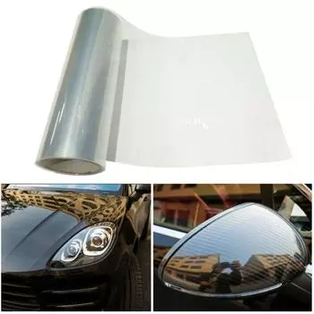 Виниловая пленка 12x48 дюймов Авто Глянцевая Прозрачная Фары Водонепроницаемая