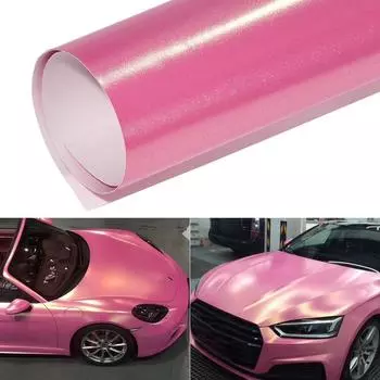 Виниловая пленка Goldsands Glitter Pink для салона мотоцикла, матовая пленка, небольшой рулон наклеек 30 см/50x152 см 20x152cm розовый