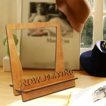 Виниловая подставка для пластинок, держатель для альбома, отдельно стоящий настольный органайзер для хранения пластинок, дисплей для компакт-дисков