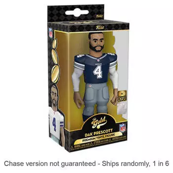 Виниловые 5-дюймовые виниловые кроссовки NFL Cowboys Dak Prescott Chase поставляются 1 из 6