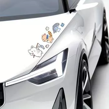 Виниловые наклейки на автомобиль для капота автомобиля, наклейки на корпус мотоциклетного шлема, ноутбука, чашки с водой, украшения