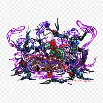 Виниловые нашивки Brave Frontier с термопереносной печатью, наклейки для одежды, аппликации «сделай сам», моющиеся нашивки