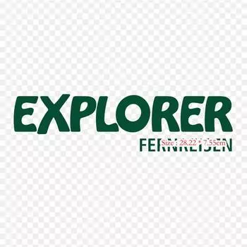 Виниловые нашивки Explorer Fernreisen с термопереносной печатью, наклейки для одежды, аппликации «сделай сам», моющиеся нашивки