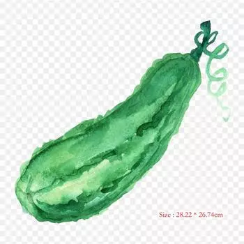 Виниловые нашивки с фруктами и огурцами, Aguas Frescas, термопереносная печать, наклейки для одежды, аппликации «сделай сам», моющиеся нашивки