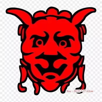 Виниловые нашивки с изображением дьявола, термопереносная печать, наклейки для одежды, аппликации «сделай сам», моющиеся нашивки