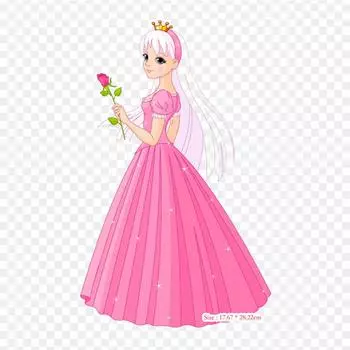 Виниловые нашивки с изображением принцессы из мультфильма «Принцесса», термопереносная печать, наклейки для одежды, аппликации «сделай сам», моющиеся нашивки