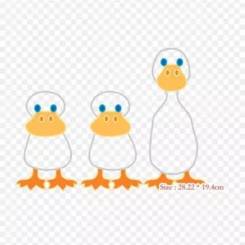 Виниловые нашивки с клювом и уткой, термопереносная печать, наклейки для одежды, аппликации «сделай сам», моющиеся нашивки