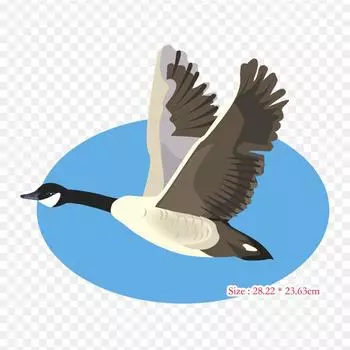 Виниловые нашивки с клювом и уткой, термопереносная печать, наклейки для одежды, аппликации «сделай сам», моющиеся нашивки