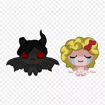 Виниловые нашивки с мультяшной привязкой Исаака, термопереносная печать, наклейки для одежды, аппликации «сделай сам», моющиеся нашивки