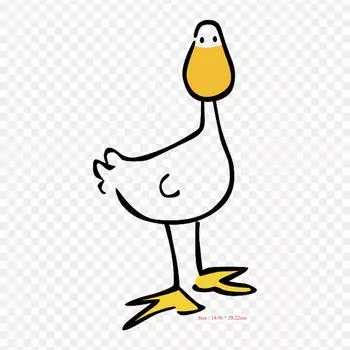 Виниловые нашивки с мультяшной прозрачной уткой, термопереносная печать, наклейки для одежды, аппликации «сделай сам», моющиеся нашивки