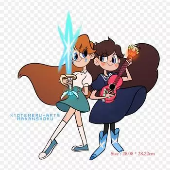 Виниловые нашивки с мультяшной звездой, анимированные термопереносные наклейки для одежды, аппликации «сделай сам», моющиеся нашивки