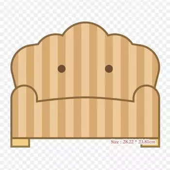 Виниловые нашивки с мультяшным диваном, термопереносная печать, наклейки для одежды, аппликации «сделай сам», моющиеся нашивки