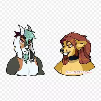 Виниловые нашивки с мультяшным львом, термопереносная печать, наклейка для одежды, аппликации «сделай сам», моющиеся нашивки