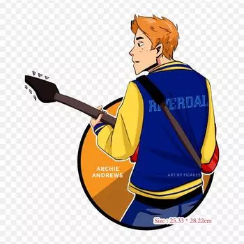 Виниловые нашивки с принтом Арчи Эндрюса, Джагхеда Джонса, термопечать, наклейки для одежды, аппликации «сделай сам», моющиеся нашивки