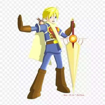 Виниловые нашивки с принтом Golden Sun Dark Dawn Smash Bros Brawl Iron on Heat Transfer, наклейки для одежды, аппликации «сделай сам», моющиеся нашивки