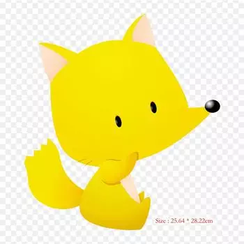 Виниловые нашивки с принтом лисы и кота, термопереносные наклейки для одежды, аппликации «сделай сам», моющиеся нашивки