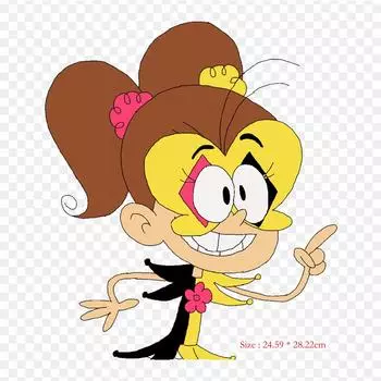 Виниловые нашивки с принтом Luan Loud, термопереносная печать, наклейки для одежды, аппликации «сделай сам», моющиеся нашивки