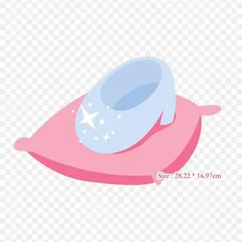 Виниловые нашивки с принтом Золушки, термопереносные наклейки для одежды, аппликации «сделай сам», моющиеся нашивки