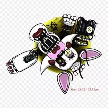 Виниловые нашивки с рисунком Чаки Финстера, Чаки, термопереносная печать, наклейки для одежды, аппликации «сделай сам», моющиеся нашивки