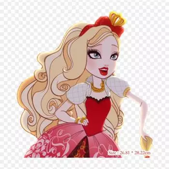 Виниловые нашивки с рисунком Ever After High, термопереносная печать, наклейки для одежды, аппликации «сделай сам», моющиеся нашивки