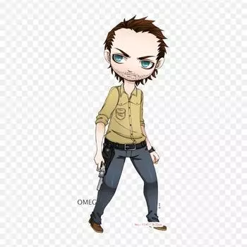 Виниловые нашивки с рисунком Рика Граймса Дэрила, термопереносная печать, наклейки для одежды, аппликации «сделай сам», моющиеся нашивки