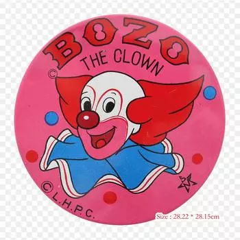 Виниловые нашивки с термопереносной печатью Bozo The Clown, наклейки для одежды, аппликации «сделай сам», моющиеся нашивки