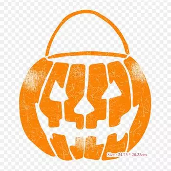 Виниловые нашивки с термопереносной печатью Candy Calabaza, наклейки для одежды, аппликации «сделай сам», моющиеся нашивки